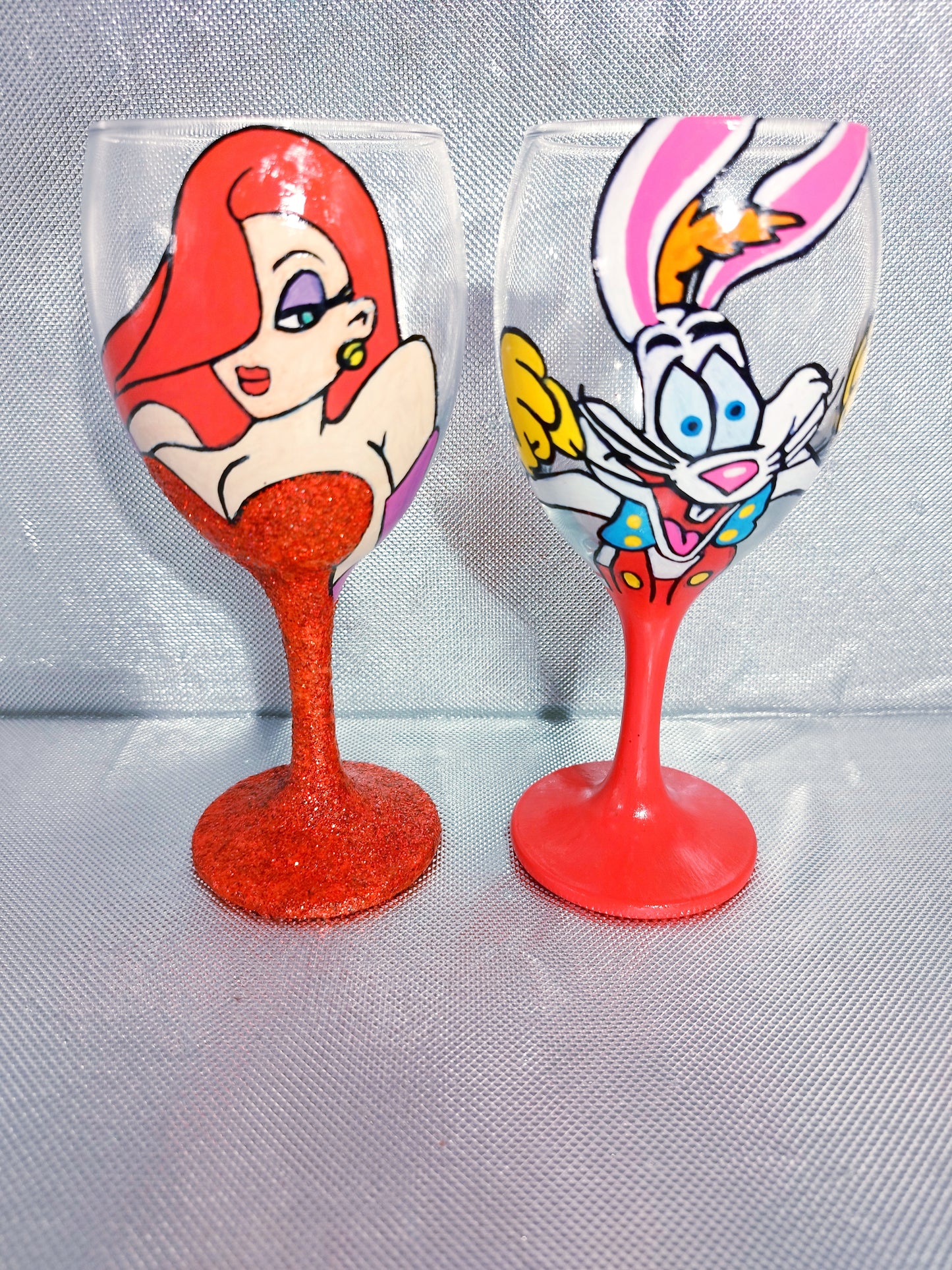 Roger Rabbit Couple Verre à Pied