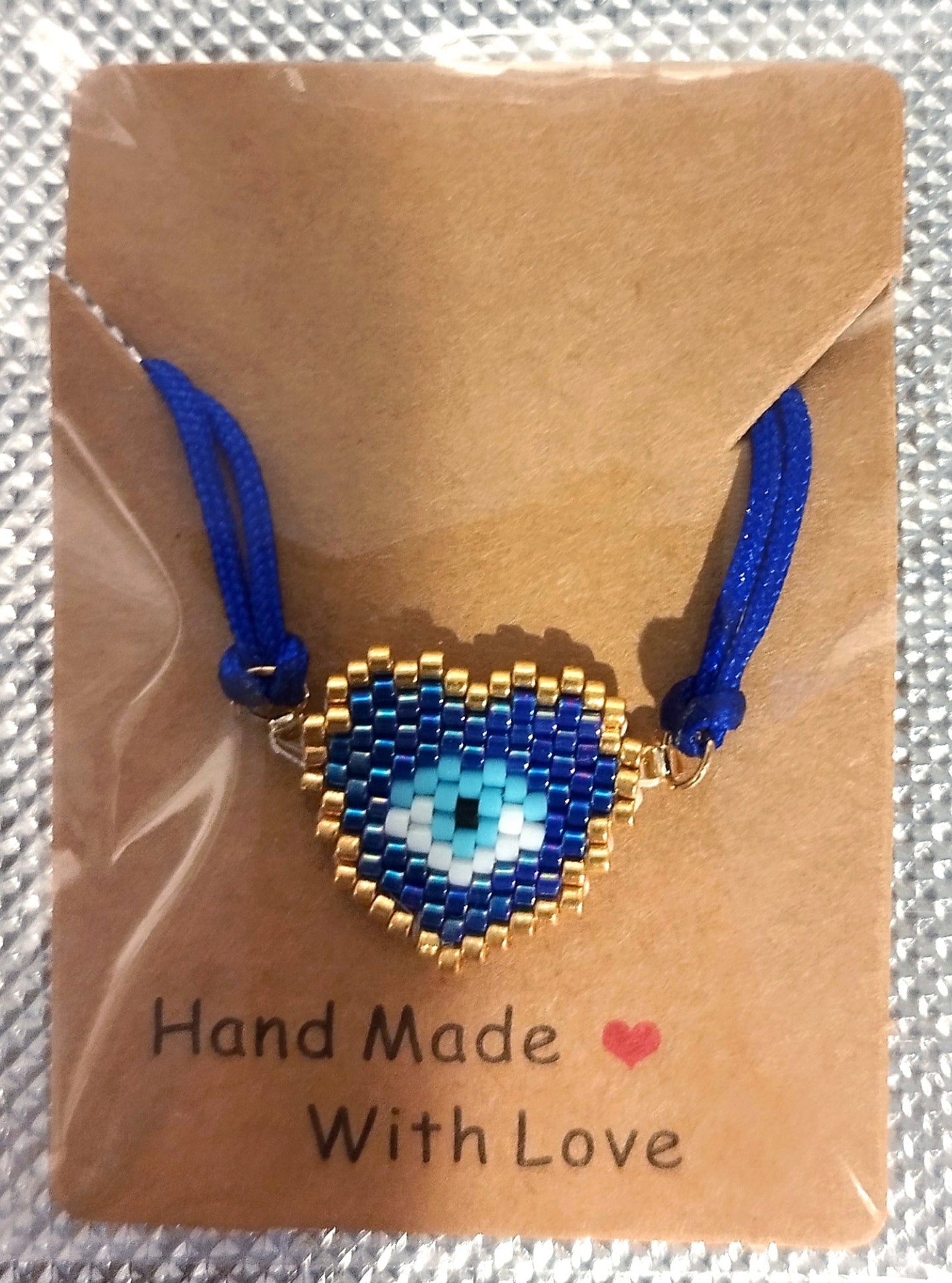 Coeur Bleu Protecteur Bracelet