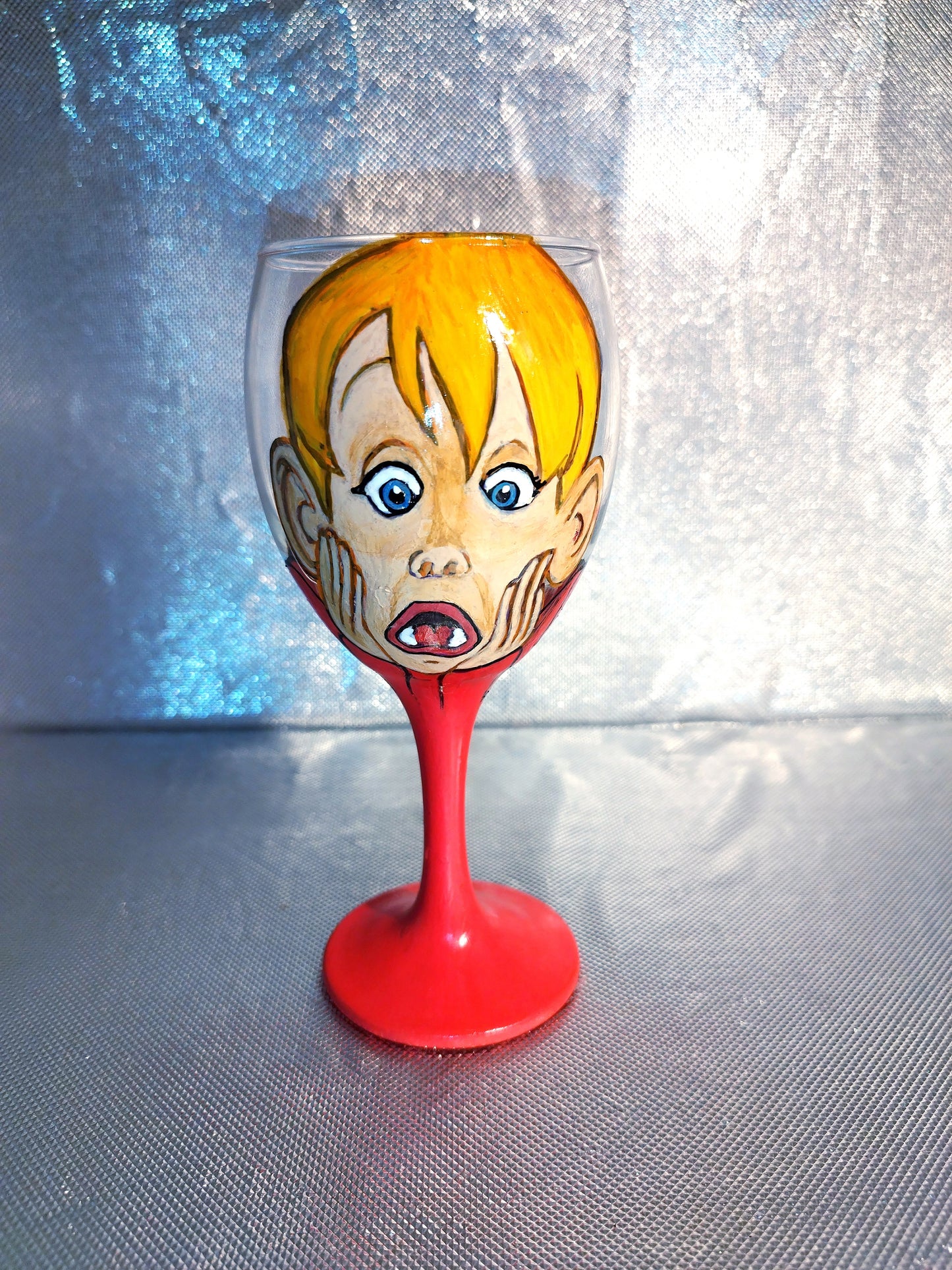 Lot de 3 verre à vin Maman j'ai raté l'avion