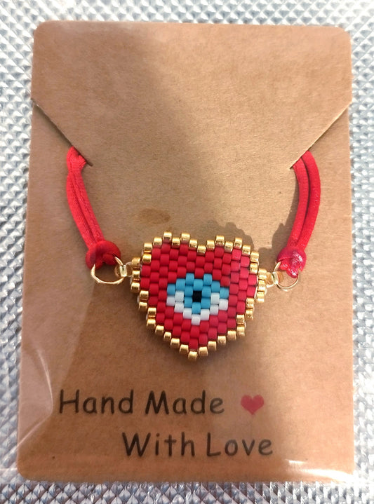 Coeur Rouge protecteur Bracelet