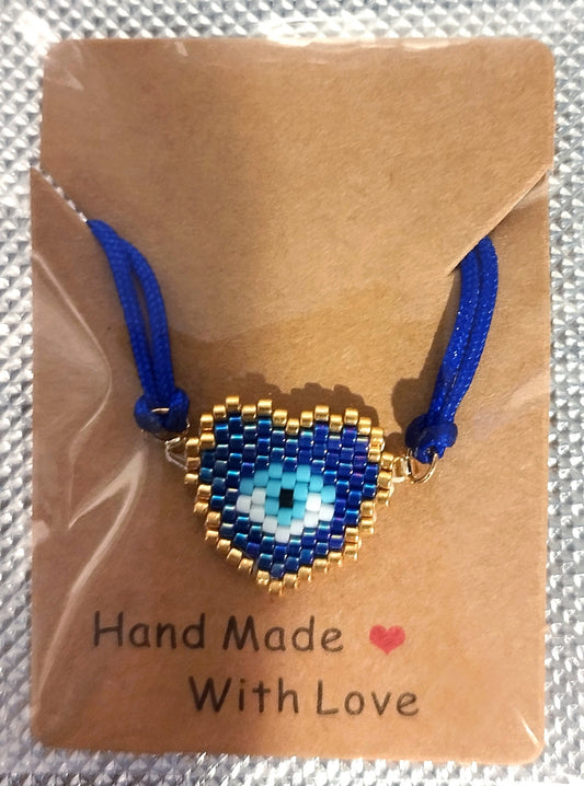 Coeur Bleu Protecteur Bracelet