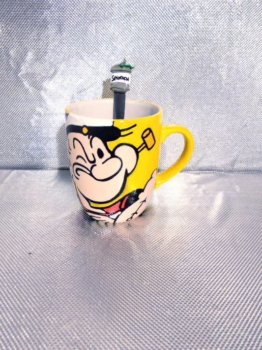 Popeye Ensemble Tasse et sa Cuillère boîte d'épinards