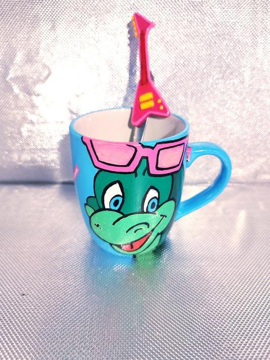 Dino Ensemble Tasse  et sa Cuillère guitare