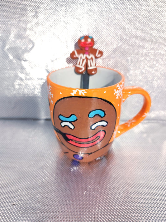 Bonhomme pain d'épice Ensemble Tasse et sa Cuillère Petit Bonhomme